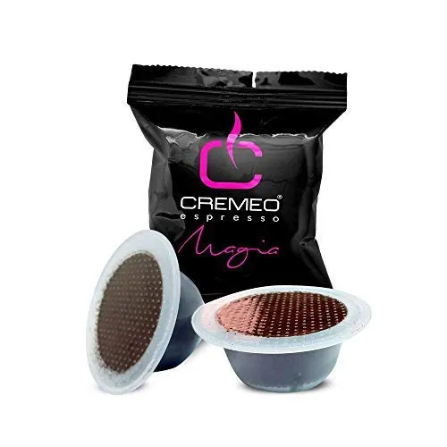 Caffè Cremeo - Capsule Espresso Compatibili Bialetti - Confezione da 100 Unità - Miscela Magia