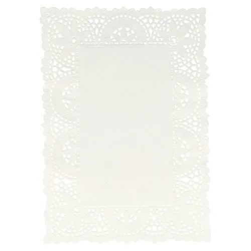Garcia de Pou 250 unità rettangolare centrini, carta, bianco, 21 x 15 x 30 cm