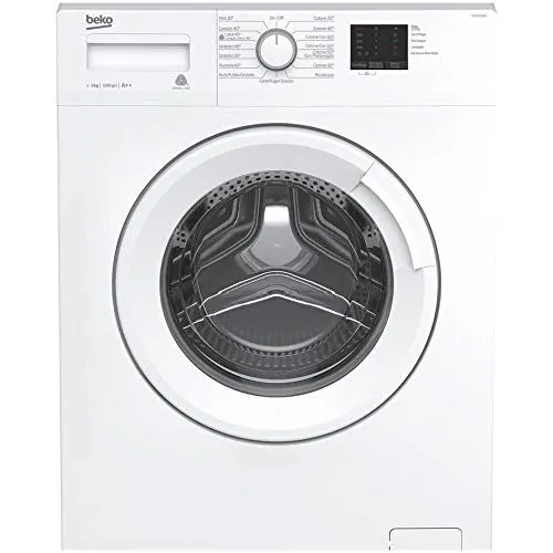 Beko WTX51021W, Lavatrice Slim, Carica Frontale per 5 kg, 1000Giri/Min, A ++, Bianco, Senza installazione