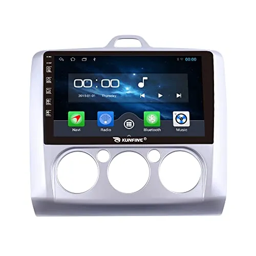 Android 10 Autoradio Navigazione per auto Lettore multimediale stereo GPS Radio 2.5D Touch Screen perFORD Focus 2004-2011 MT