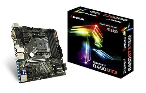 Scheda madre Biostar B450GT3 (B450, AM4, ATX, DDR4, VGA, AMD)