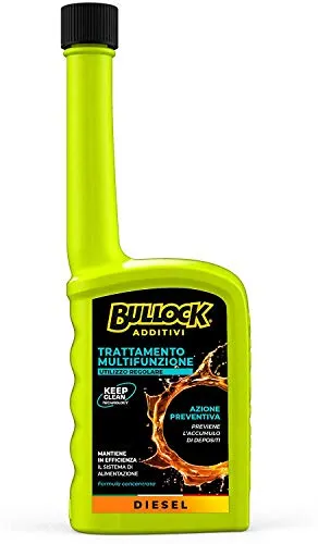 Bullock, Trattamento Multifunzione Auto, Additivo per Motori Diesel, Formato da 200 ml