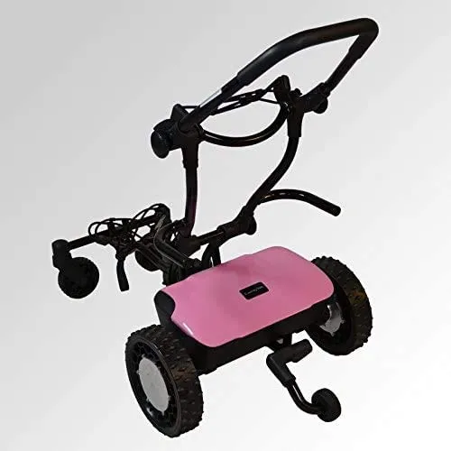 XINTONGSPP Pieghevole elettrica High-End Golf Car, Leggero a Quattro Ruote del Carrello di Golf, Campo Elettrico Carrello Caddy, Adatto all'Uso in corsi di Alta-End di Golf, Rosa