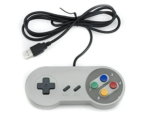 QUMOX SNES gioco PC GamePad controllore SFC per Windows PC USB Super Famicom