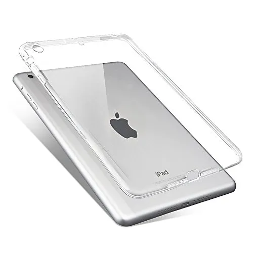 Copmob Smart Cover per iPad Mini 1/2/3 - Custodia Morbido Flessibile Silicone TPU,Posteriore della Protezione di Gomma, Trasparente Retro Copertura per Apple iPad Mini 1/2/3 Tablet,Chiaro