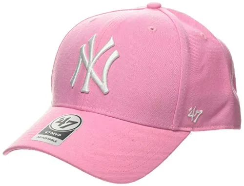 47 Brand New York Yankees MVP cap B-mvps, Cappellopello Donna, Rosa (Pink B/Mvpsp17wbp/Rs), Taglia Unica