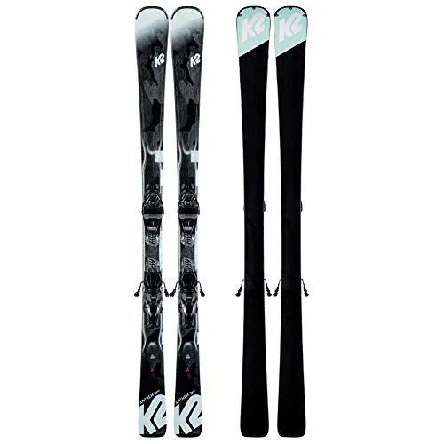 K2 Skis Anthem 74 ER3 10 Compact QUIKCLIK Black-Seafoam SET-160 cm-10D0401.243.1.160-Ski Set da Sci con Attacco, Design, 160