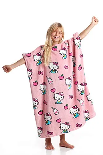 Momonga Kids Hello Kitty, la coperta che lascia liberi di camminare, fantasia Hello Kitty, 80 x 90 cm