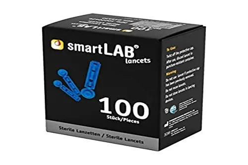 smartLAB Lancet scatola da 100 lancette pungidito da 28g per i misuratori glicemia