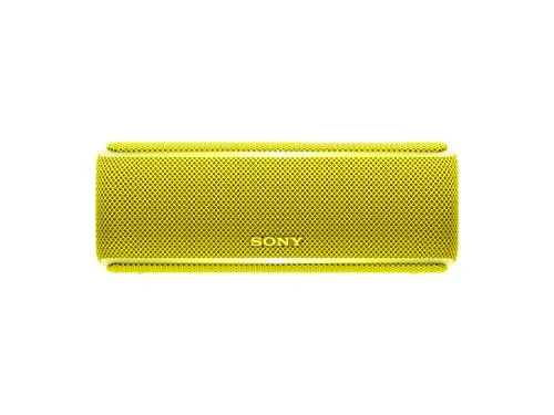 Sony SRS-XB21 Altoparlante Wireless Portatile, Extra Bass, Bluetooth, NFC, Resistente all'Acqua IP67, Batteria 12 ore, Funzione Live, Giallo