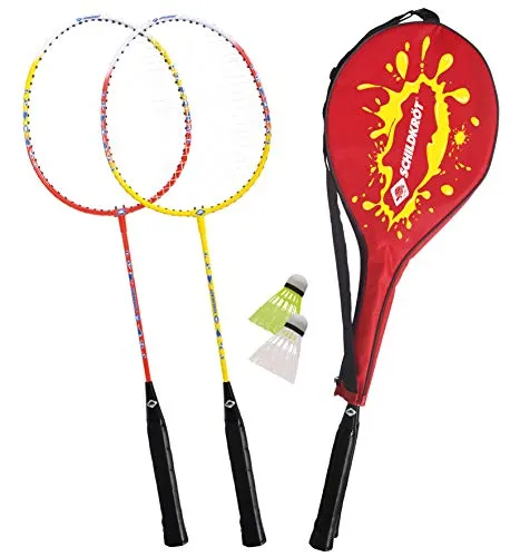Schildkröt Badminton Set per 2 Giocatori, 2 Racchette, 2 volani, in Una Custodia da Trasporto, 970902 Unisex-Adulto, Multicolore, M