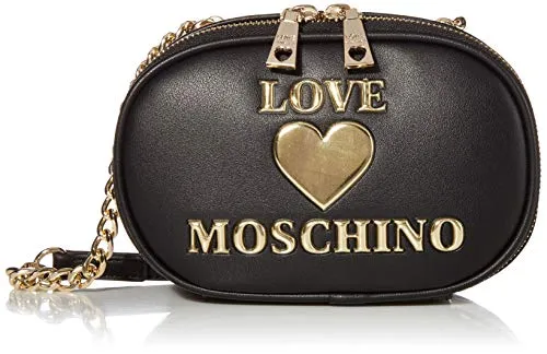 Love Moschino PU, Borsa da Donna, Nero, Normale