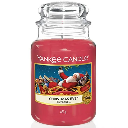 Yankee Candle Candela profumata in giara grande | Vigilia di Natale | Durata Fino a 150 Ore