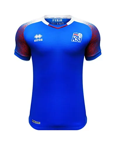 Errea Uomo Island Home Casa WM 2018 Maglia di Calcio, Uomo, SMKI6C04410IN, Azur/Weiß/Rot, XL