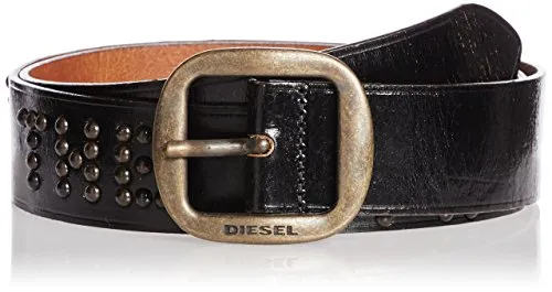 Diesel Cintura uomo BRAVE CINTURA cintura in vera pelle (Nero, 85 cm)
