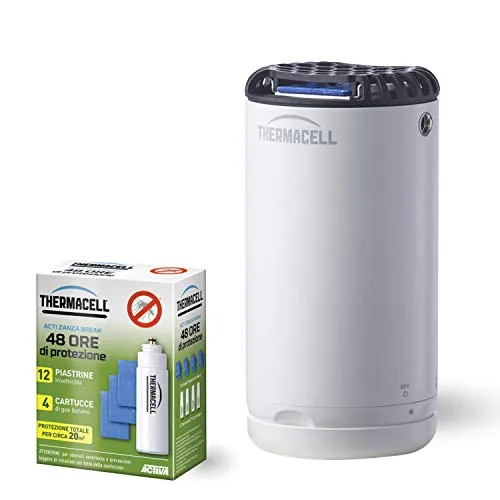 Thermacell - Bundle Antizanzare Mini Halo Bianco + Ricarica 48 Ore