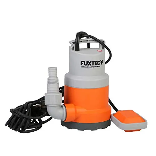 Pompa sommergibile FUXTEC per acque reflue 250 Watt, max. 6000 l/h, altezza di mandata max. 6 m, spessore elemento fino a 5 mm,
