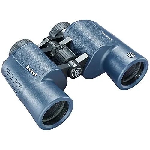Bushnell H2O 8x42 Waterproof Porro Binoculars 8x42mm Dark Blue Porro WP/FP, Twist Up Eyecups, Box 6L 134218R