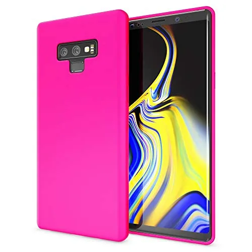 NALIA Neon Custodia compatibile con Samsung Galaxy Note 9, Ultra-Slim Cover Protezione Case Protettiva Morbido in Silicone Gel, Gomma Telefono Cellulare Smartphone Bumper Sottile, Colore:Pink