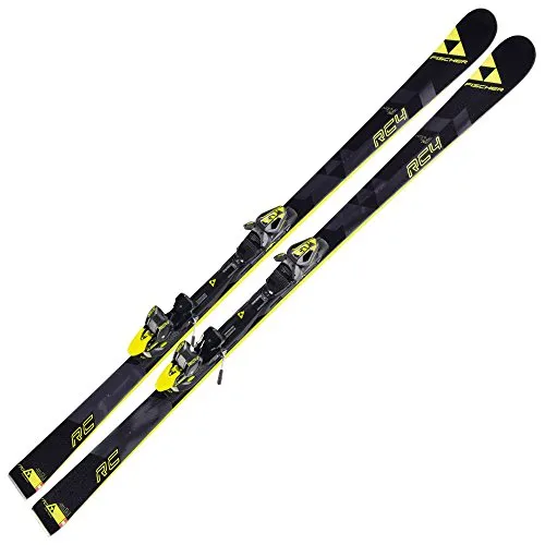 Fischer Sci con Attacco Rc4 WC Rc RT + Rc4 Z12 Pr Nero/Giallo Fluo 175 cm