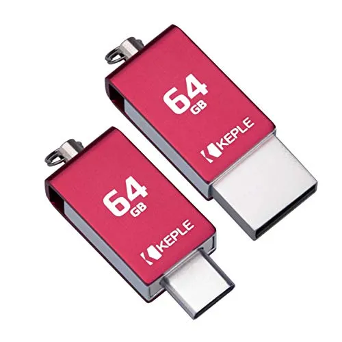 Scheda di Memoria 64GB Rossa USB C 3.0 Alta Velocità Doppia Flash Penna OTG Compatibile con Sony Xperia L1 L2, X Compact, XA1 XA1 Plus XA1 Ultra, XA2 XA2 Plus XA2 Ultra, XZ, Premium, XZ1 64 Go Tipo C