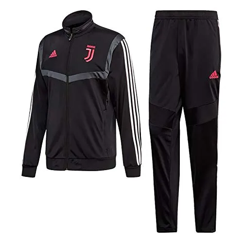 adidas Juventus PES, Tuta da Calcio Uomo, Nero/Dkgrey, M