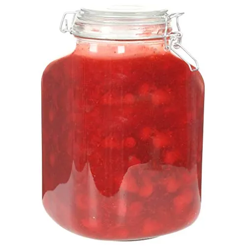 Pots à confiture en verre avec serrure 6 pcs 5 L