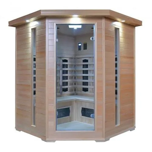 Bagno Italia Sauna Infrarossi da 150x89x84 cm altezza 190 cm 4 posti radio ionizzatore e cromoterapia inclusi l