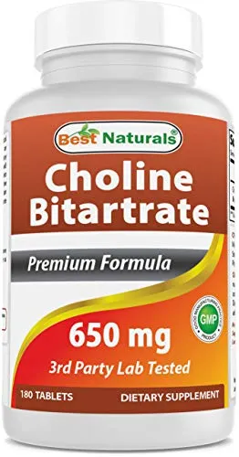 Best Naturals Choline 650 mg 180 Tablets