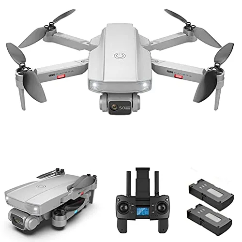LiLong HJ188 GPS 4K Dual Camera Drone con Motore Brushless, 5G WiFi FPV Drone con Funzione Follow Me, Drone Professionale per Adulti, 50 Min Volo con 2 batterie