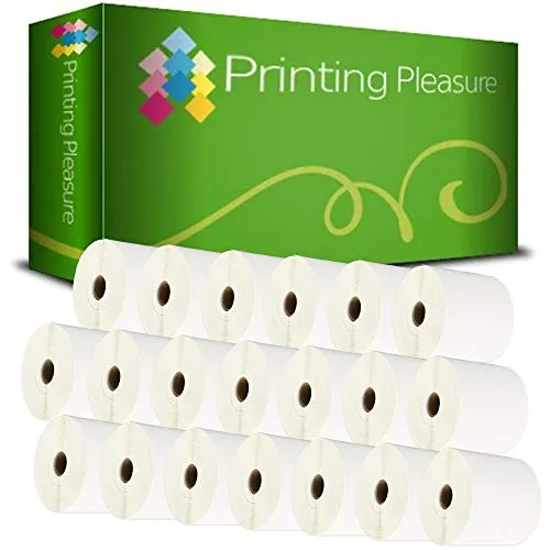 Printing Pleasure 20 x Zebra 100mm x 150mm Etichette termica diretta compatibile per Zebra Type Stampanti | 500 etichette per rotolo