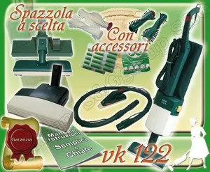 S&G group Set Completo: ASPIRAPOLVERE Folletto Kobold VK122 Usato + BATTITAPPETO + PICCHIO