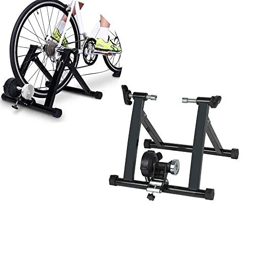 WXH Stand per Allenatore Portatile per Bici Indoor, Supporto per Cyclette stazionarie, resistenze magnetiche, per Perdita di Peso in Palestra