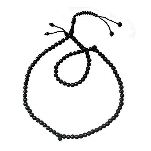 Tasbih di perline per preghiera musulmana, in legno di agrumi, 8 mm, con 10 blocchetti di perline