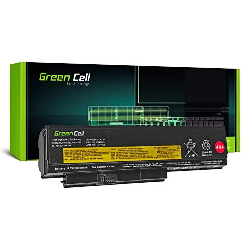 Green Cell® Standard Serie 0A36306 0A36307 45N1022 45N1023 45N1026 45N1028 45N1029 45N1175 Batteria per Portatile Lenovo ThinkPad X230 X230i (6 Pile 4400mAh 11.1V Nero)