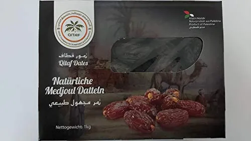 Datteri Medjoul Palestina [1Kg]. Datteri Medjool 100% Naturali E Dolci Frutta Secca Di Prima Scelta, Di Grande Calibro, Senza Zuccheri Aggiunti, Sapore Delizioso. Frutti Essiccati Lentamente – Dorimed