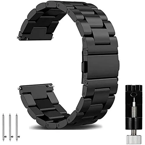 OTOPO per Galaxy Watch 46 millimetri cinturino & Ticwatch ProTicwatch S2E2 cinturino, 22 millimetri sgancio rapido solido acciaio inossidabile cinturino di ricambio per Ticwatch S2E2Pro