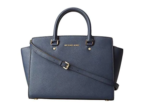 Michael Kors Selma - Borsa grande da donna, Blu (Marina Militare), Large