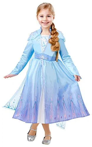 Frozen 2 Deluxe - Costume di Elsa M Multicolore
