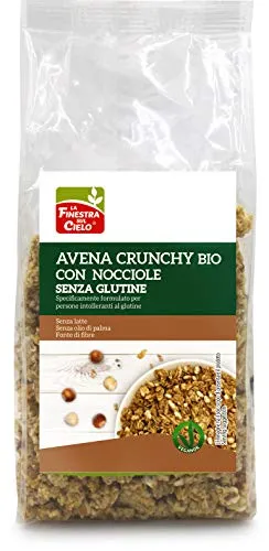 LA FINESTRA SUL CIELO Crunchy senza Glutine Avena e Nocciole Bio - 250 g