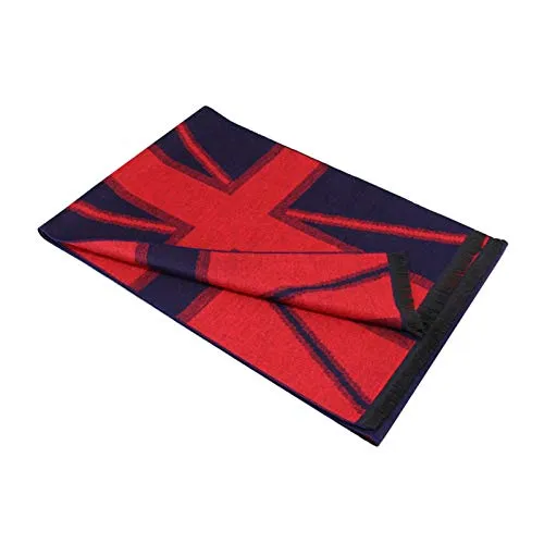 Amody Sciarpa di moda invernale unisex-Adult cotton sciarpa uk bandiera Union Jack l'Unione Jack 180X30Cm