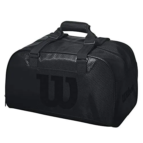 Wilson WRZ842891 Borsa da Viaggio, Duffel Small, Ottima per Viaggi di un Giorno, Base in Gomma, Unisex, Nero