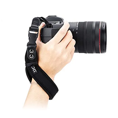 JJC Cinturino da Polso Reflex Cinghia Fotocamera Reflex per Canon Nikon Sony Fujifilm Olympus DSLR SLR Tracolle