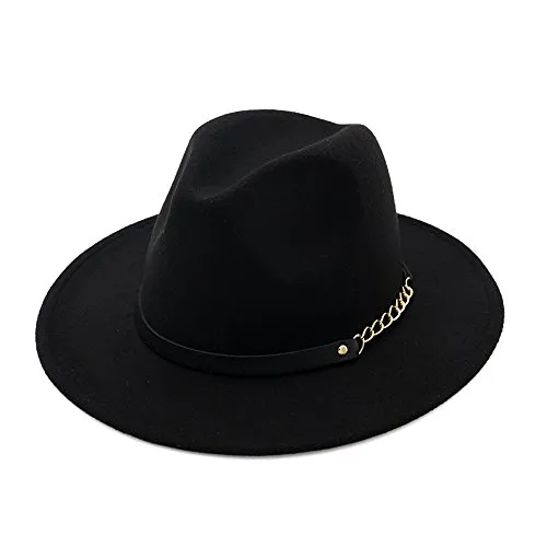 doublebulls hats Cappello Fedora Donna Ragazze Autunno Inverno retrò Cappello di Jazz Trilby Cappelli