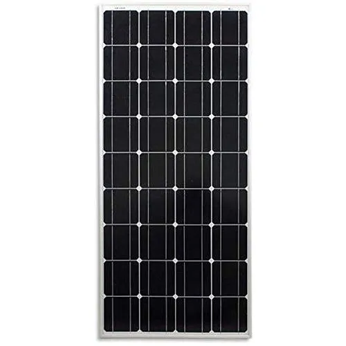 Vetrineinrete® Pannello solare fotovoltaico 100 watt per esterni in silicio 36 celle camper baita barca tetto modulo 12v alimentazione elettrica ad energia solare 120x54x3cm