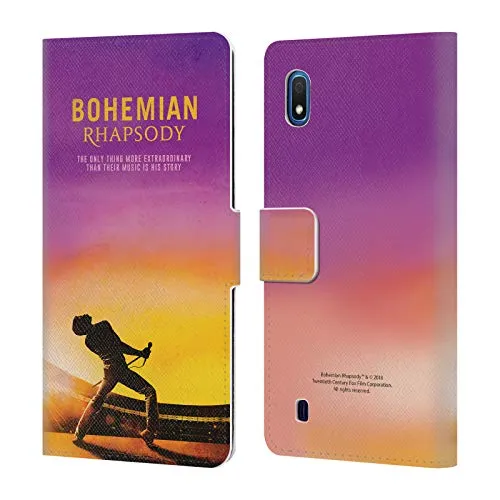 Head Case Designs Ufficiale Queen Poster Icona Film Bohemian Rhapsody Cover in Pelle a Portafoglio Compatibile con Samsung Galaxy A10 (2019)