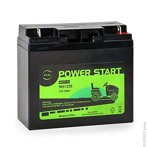 NX - Batterie per motocoltivatori NH1220 / NH1218 12V 20Ah - MOT8608;NH1218;NH12