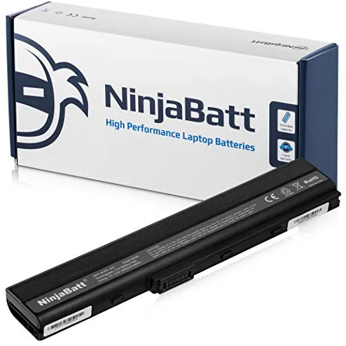 NinjaBatt Batteria per Asus A32-K52 A42 K52J K52N K42J K42JC A52F A42-K52 X52F K52 A41-B53 K42F A41-K52 K52F A62 X42 X52J A52J A42J K52JC - Alte prestazioni [6 Celles/4400mAh/48wh]