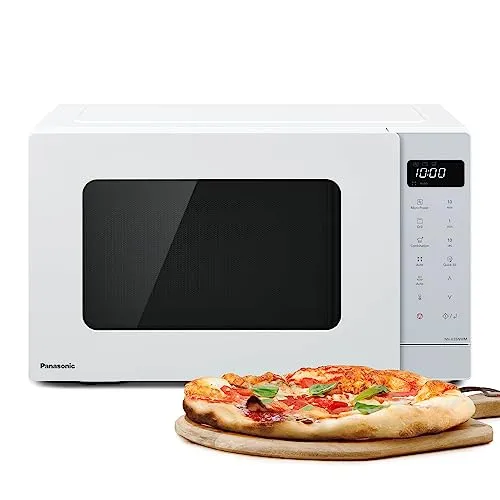 Panasonic NN-K35NWMEPG, Forno a Microonde con Grill, 24 Litri, 900W di Potenza, 11 Programmi Automatici, Tecnologia Dual Cooking, Bianco.