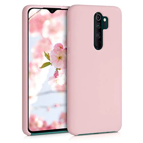 kwmobile Cover compatibile con Xiaomi Redmi Note 8 Pro - Custodia in silicone TPU - Back Case protezione cellulare rosa antico matt
